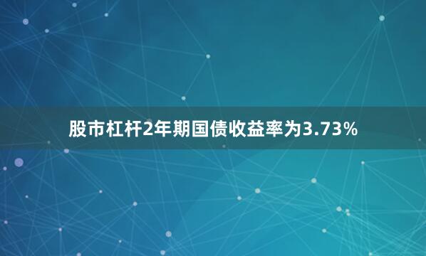 股市杠杆2年期国债收益率为3.73%