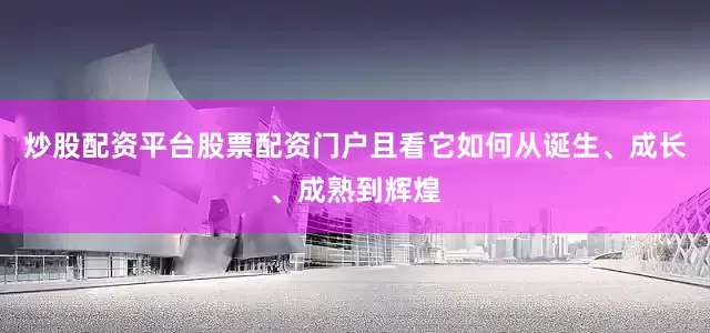 炒股配资平台股票配资门户且看它如何从诞生、成长、成熟到辉煌